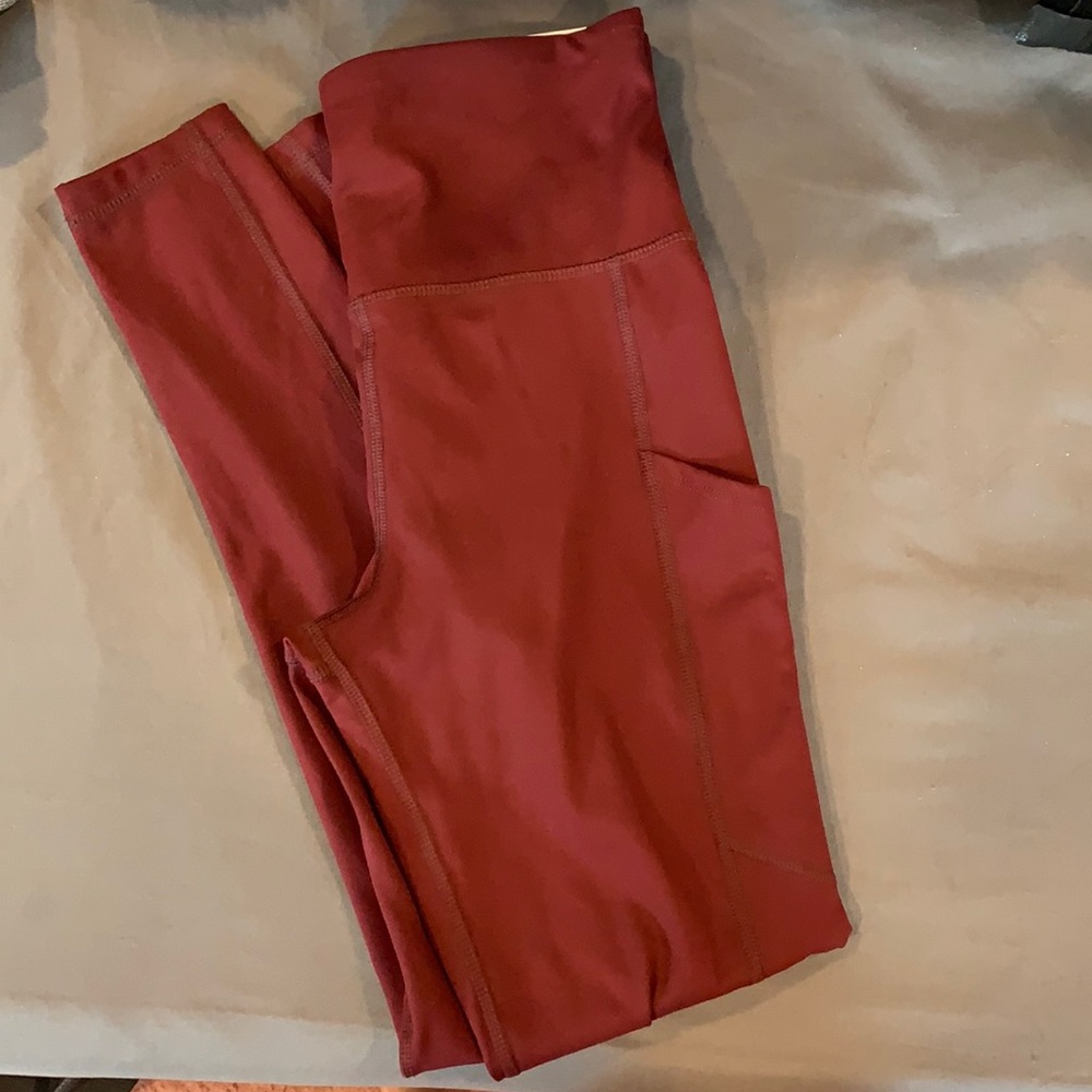 The Everything Pocket Legging, Maroon